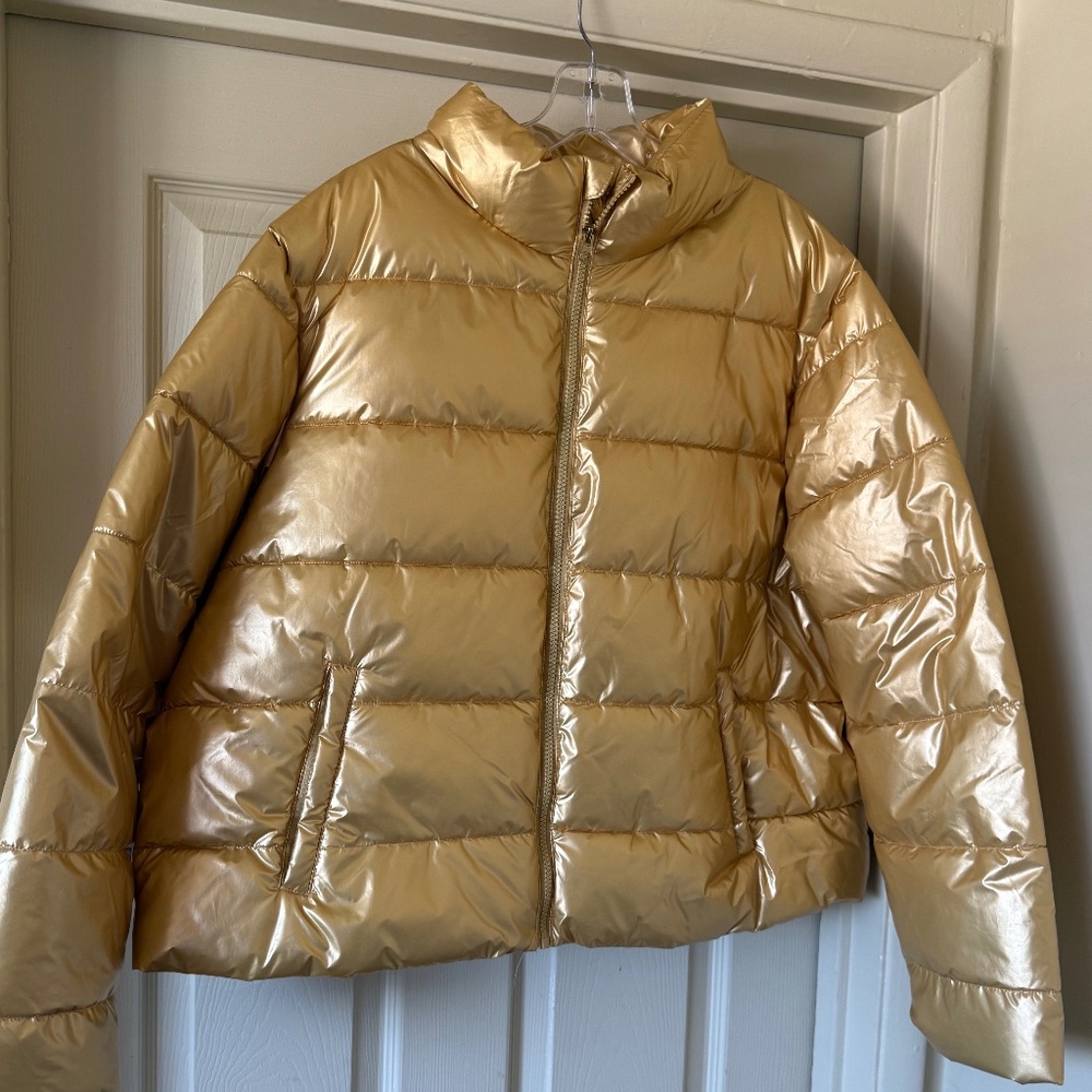 Puff Jacket - Metallic Gold - NWOT